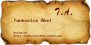 Tankovics Ábel névjegykártya
